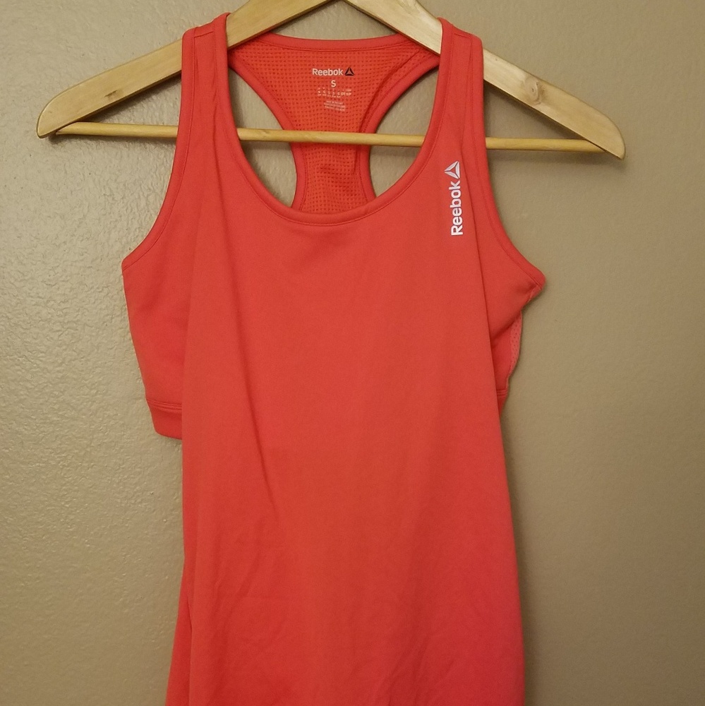NWOT Reebok pink tank top S